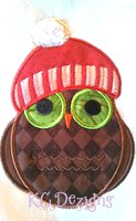 Christmas Owls 02 Applique