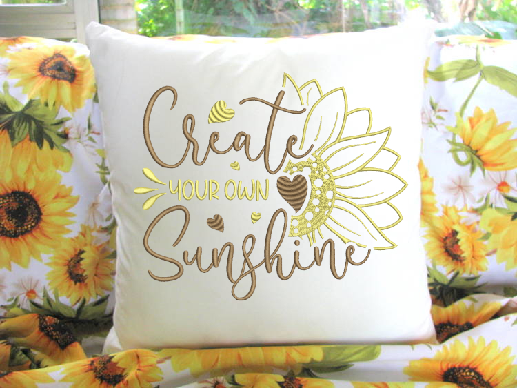 Create Your Own Sunshine Machine Embroidery Design