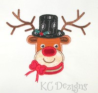 Cute Reindeer With Top Hat