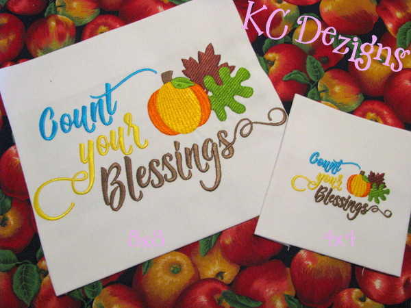 Count Your Blessings Embroidery