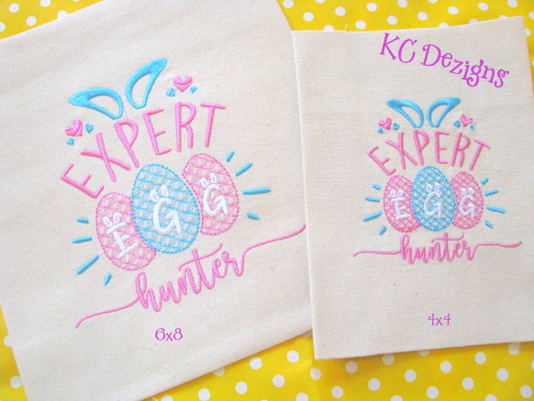 Expert Egg Hunter Embroidery