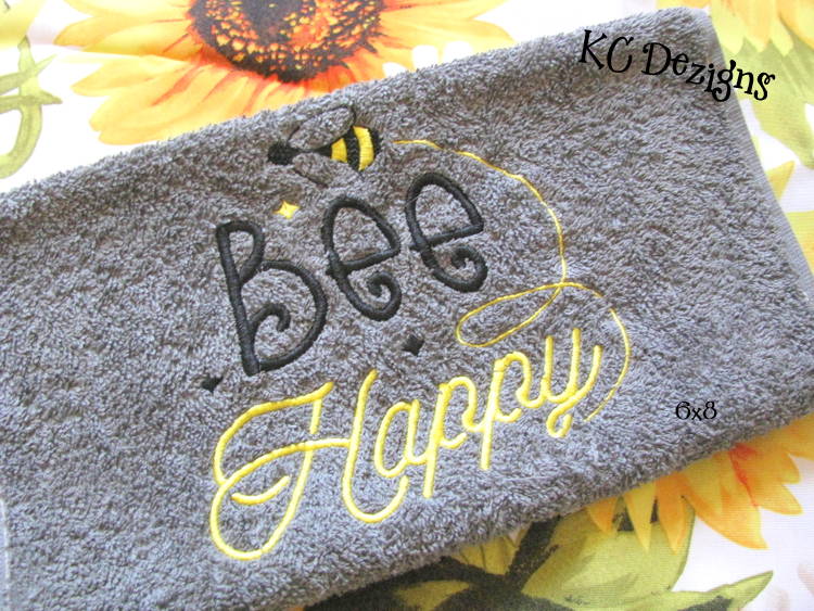 Bee Happy Embroidery