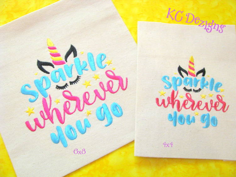 Sparkle Wherever You Go Embroidery