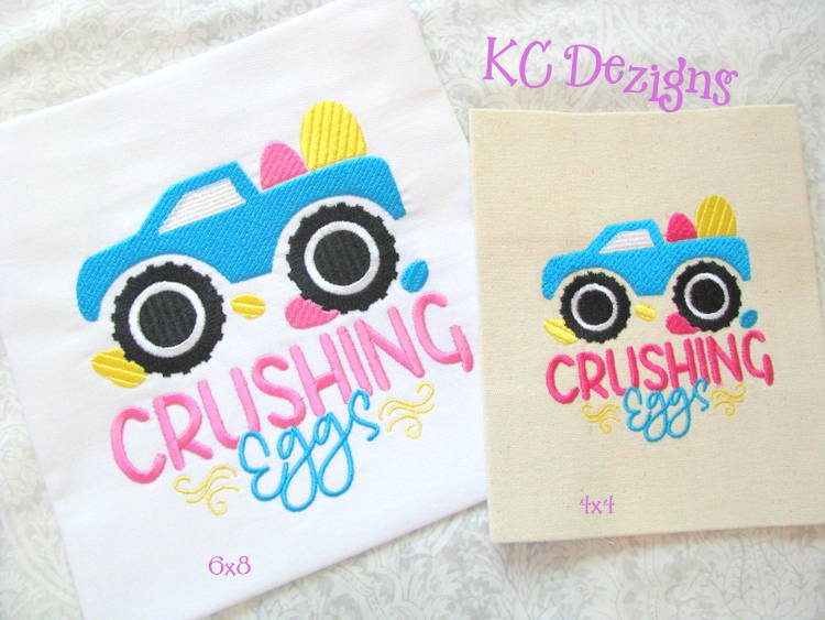 Crushing Eggs Embroidery