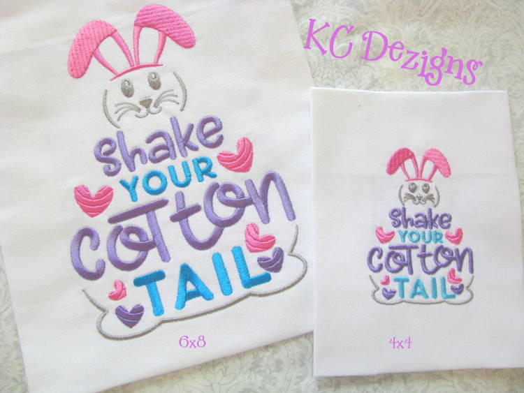 Shake Your Cotton Tail Embroidery