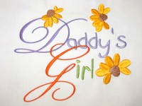 Daddy's Girl With Flower