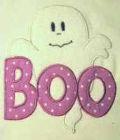 Boo Ghost Applique