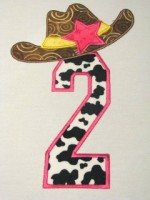 Cowgirl Hat Number 2 Applique
