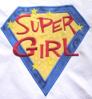 Super Girl Applique