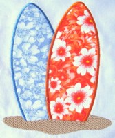 Two Surfboards Applique