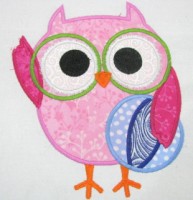 Summer Owls 03 Applique