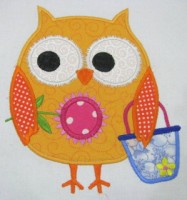 Summer Owls 06 Applique