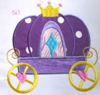 Princess Carriage Applique