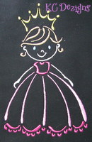 Outline Fairies 03 Embroidery Design