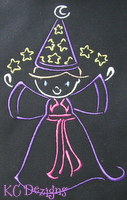 Outline Fairies 04 Embroidery Design