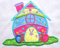 Easter Egg House Applique