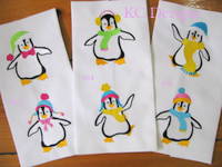 Christmas Penguins Embroidery Set