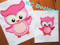 Spring Owl 01 Embroidery & Applique