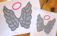 Angel Wings With Halo Applique
