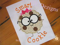 Smart Cookie Girl Applique