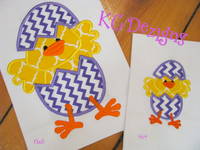 Baby Easter Chick Applique