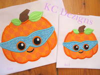 Masked Pumpkin Applique