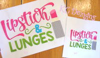 Lipstick & Lunges Embroidery