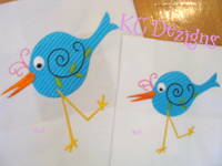 Googly Eyed Birds 02 Embroidery