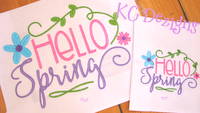 Hello Spring Embroidery