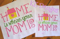 Home Is Where Your Mom Is Embroidery