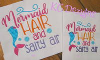Mermaid Hair And Salty Air Embroidery