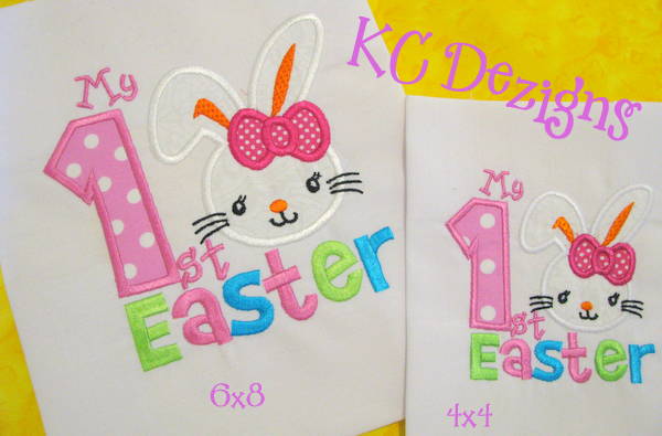My 1st Easter Girl Applique