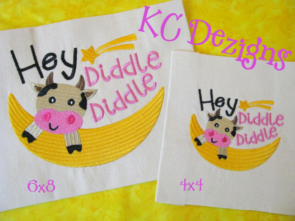 Hey Diddle Diddle Embroidery