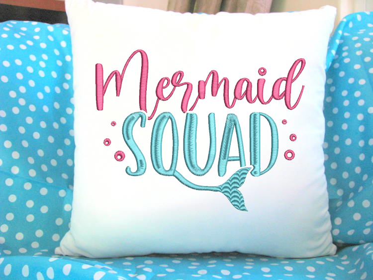 Mermaid Squad Embroidery