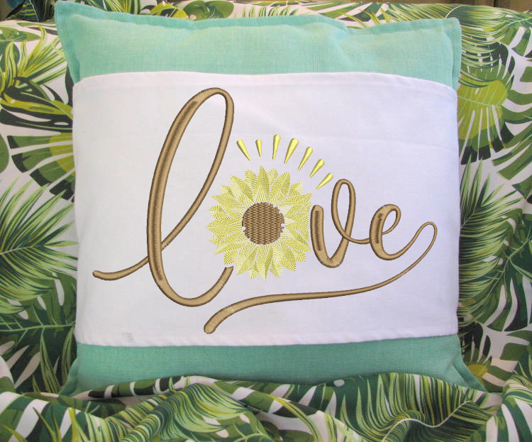 Sunflower Love Machine Embroidery Design