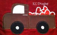 Truck With Hearts Applique